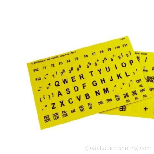 Braille with Large Print Keyboard Stickers Combined